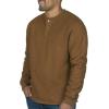 imageColeman LongSleeve Sherpa Lined Waffle Henley Shirts for MenWalnut Heather