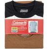 imageColeman Mens Workwear Performance Short Sleeve Cotton TShirts Multi Color 3PackOff WhiteBlackCopper Heather