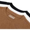 imageColeman Mens Workwear Performance Short Sleeve Cotton TShirts Multi Color 3PackOff WhiteBlackCopper Heather