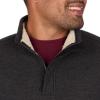 imageColeman Quarter Zip Sherpa Henley Long Sleeve Shirt For Men Black Heather MediumBlack Heather
