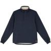 imageColeman Quarter Zip Sherpa Henley Long Sleeve Shirt For Men Black Heather MediumIndigo Heather