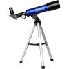 imageColeman 360x50 Refractor Telescope Kit with HeavyDuty Carrying Case  Electric Blue