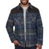 imageColeman Diamond Quilted Flannel Shirt Jacket  Mens Plaid Flannel Winter Jacket for Outdoor Hiking Camping and HuntingGrey