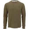 imageColeman LongSleeve Waffle Thermal Henley Shirts for MenSmokey Olive Heather