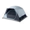 imageColeman Skydome Camping Tent with LED Lights Weatherproof 48 Person Family Tent Includes PreAttached Poles Rainfly Carry Bag Ventilation and LED Lighting System Sets Up in 5 Minutes4person