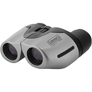 imageColeman 1040x21 Compact Weather Resistant Porro Prism Zoom Binoculars Silver CZ104021