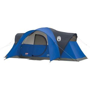imageColeman Montana Camping Tent 68 Person Family Tent with Included Rainfly Carry Bag and Spacious Interior Fits Multiple Queen Airbeds and Sets Up in 15 MinutesBlue