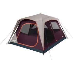 imageColeman Skylodge Camping Tent with Instant Setup 4681012 Person Weatherproof Family Tent with PreAttached Poles Convertible Screen Room and Room Divider Sets Up in About 1 Minute10person